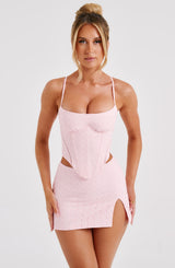 Erika Mini Skirt - Blush Skirt Babyboo Fashion Premium Exclusive Design