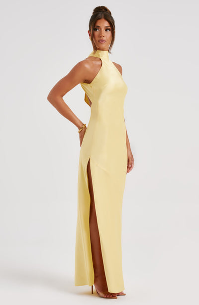 Shop Formal Dress - Etta Maxi Dress - Lemon sixth image
