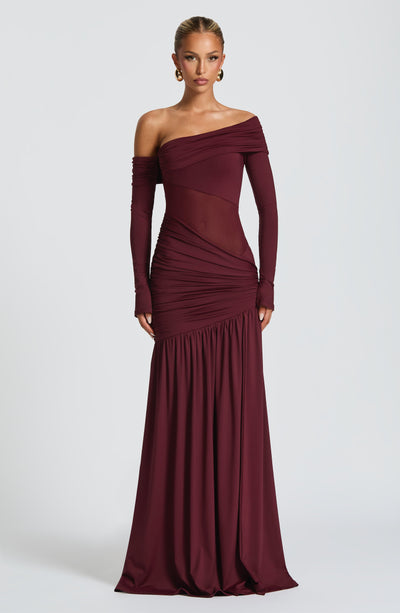 Ettalie Maxi Dress - Cherry Lacquer - View 5 | Shop Formal Dress