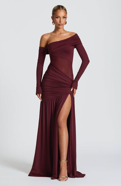 Ettalie Maxi Dress - Cherry Lacquer - View 3 | Shop Formal Dress