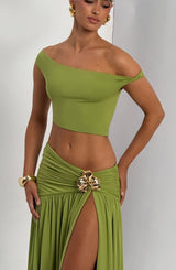 Eva Top - Olive Top Babyboo Fashion Premium Exclusive Design