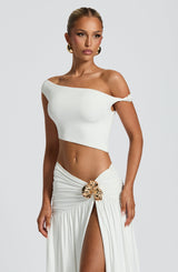 Eva Top - White Tops Babyboo Fashion Premium Exclusive Design