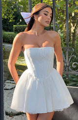 Evie Mini Dress - Ivory Dress Babyboo Fashion Premium Exclusive Design