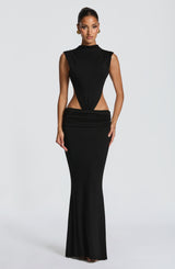 Fenella Maxi Dress - Black Dress Babyboo Fashion Premium Exclusive Design