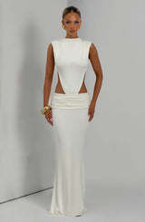 Fenella Maxi Dress - Ivory Dress Babyboo Fashion Premium Exclusive Design