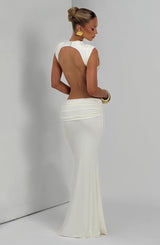 Fenella Maxi Dress - Ivory Dress Babyboo Fashion Premium Exclusive Design