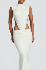 Fenella Maxi Dress - Ivory Dress Babyboo Fashion Premium Exclusive Design