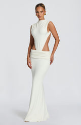 Fenella Maxi Dress - Ivory Dress Babyboo Fashion Premium Exclusive Design