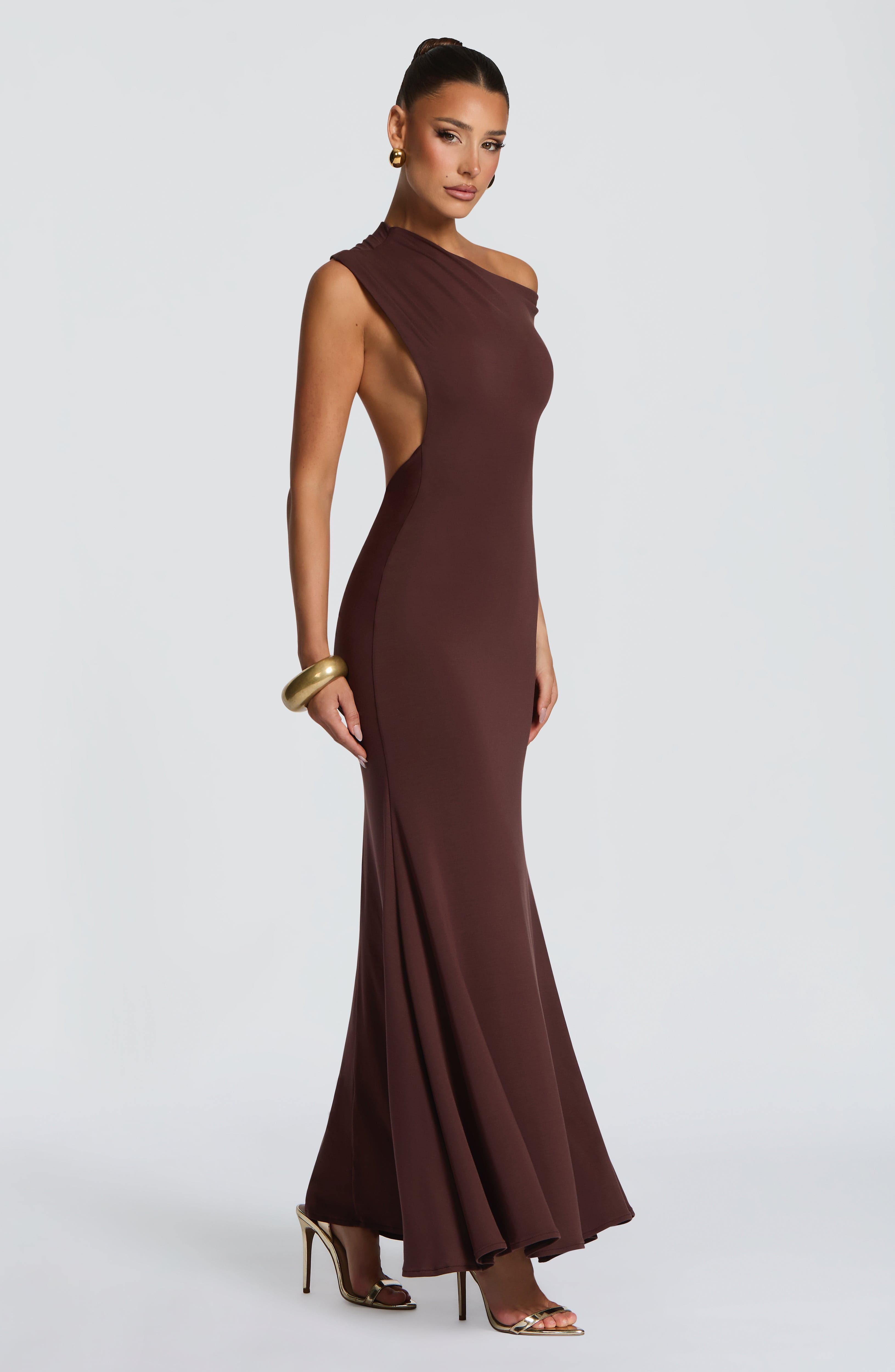 princess polly baby blue dress Buy Fiora Maxi Dress - Plum Brown