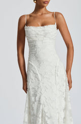 Francis Maxi Dress - Ivory Dress Babyboo Fashion Premium Exclusive Design