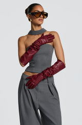 Frankie Gloves - Burgundy Accessories Babyboo Fashion Premium Exclusive Design