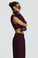 Frankie Gloves - Plum Accessories Babyboo Fashion Premium Exclusive Design