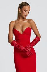 Frankie Gloves - Red Accessories Babyboo Fashion Premium Exclusive Design