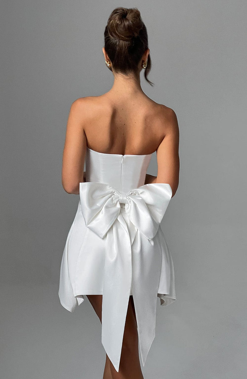 Freja Mini Dress - Ivory Dress Babyboo Fashion Premium Exclusive Design
