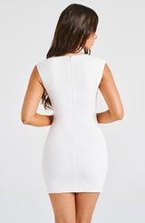 Frida Mini Dress - Ivory Dress Babyboo Fashion Premium Exclusive Design