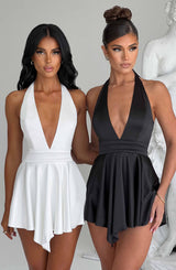 Gaia Playsuit - Black Playsuit Babyboo Fashion Premium Exclusive Design