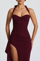 Genette Maxi Dress - Cherry Lacquer Dress Babyboo Fashion Premium Exclusive Design