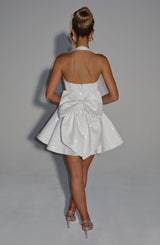 Georgette Mini Dress - Ivory Dress Babyboo Fashion Premium Exclusive Design