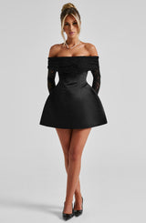 Georgianna Mini Dress - Black Dress Babyboo Fashion Premium Exclusive Design