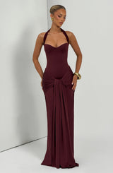 Gia Maxi Dress - Cherry Lacquer Dress Babyboo Fashion Premium Exclusive Design