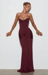 Gia Maxi Dress - Cherry Lacquer Dress Babyboo Fashion Premium Exclusive Design