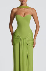 Gia Maxi Dress - Olive Dress Babyboo Fashion Premium Exclusive Design