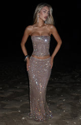 Hali Maxi Skirt - Gold Skirt Babyboo Fashion Premium Exclusive Design