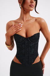 Harlow Corset - Black Tops Babyboo Fashion Premium Exclusive Design