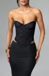 Harlow Corset - Black Tops Babyboo Fashion Premium Exclusive Design