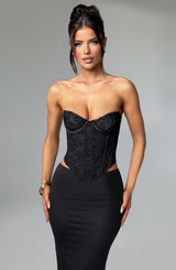 Harlow Corset - Black Tops XS Babyboo Fashion Premium Exclusive Design