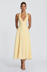 Hayden Midi Dress - Lemon Dress Babyboo Fashion Premium Exclusive Design