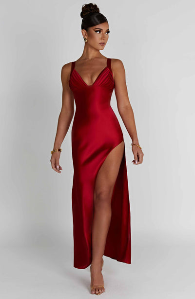Hayley Maxi Dress - Red - View 3 | Shop Formal Dress