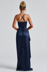 Helen Maxi Dress - Navy Dress Babyboo Fashion Premium Exclusive Design