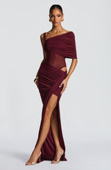 Henrietta Maxi Skirt - Cherry Lacquer Skirt Babyboo Fashion Premium Exclusive Design