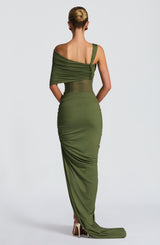 Henrietta Maxi Skirt - Khaki Skirt Babyboo Fashion Premium Exclusive Design