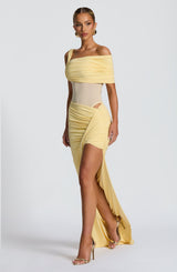 Henrietta Maxi Skirt - Lemon Skirt Babyboo Fashion Premium Exclusive Design