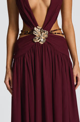 Indianna Maxi Dress - Cherry Lacquer Dress Babyboo Fashion Premium Exclusive Design