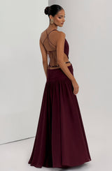 Indianna Maxi Dress - Cherry Lacquer Dress Babyboo Fashion Premium Exclusive Design