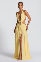 Indianna Maxi Dress - Lemon Dress Babyboo Fashion Premium Exclusive Design