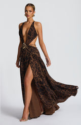 Indianna Maxi Dress - Leopard Print Dress Babyboo Fashion Premium Exclusive Design