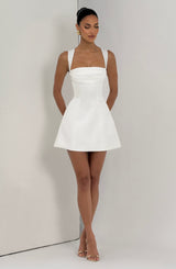 Iona Mini Dress - Ivory Dress Babyboo Fashion Premium Exclusive Design