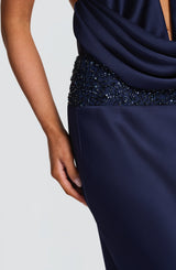 Ira Maxi Skirt - Navy Skirt Babyboo Fashion Premium Exclusive Design