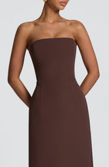 Irmina Maxi Dress - Plum Brown Dress Babyboo Fashion Premium Exclusive Design