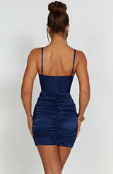 Izabella Mini Dress - Navy Dress Babyboo Fashion Premium Exclusive Design