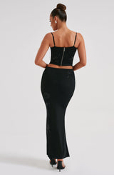 Izi Maxi Skirt - Black Skirt Babyboo Fashion Premium Exclusive Design