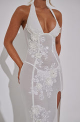 Jacqueline Maxi Dress - Ivory Dress Babyboo Fashion Premium Exclusive Design