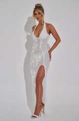 Jacqueline Maxi Dress - Ivory Dress Babyboo Fashion Premium Exclusive Design