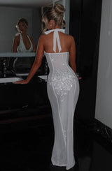 Jacqueline Maxi Dress - Ivory Dress Babyboo Fashion Premium Exclusive Design