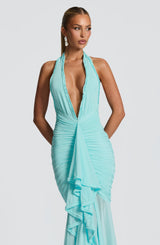 Janessa Maxi Dress - Aqua Dress Babyboo Fashion Premium Exclusive Design