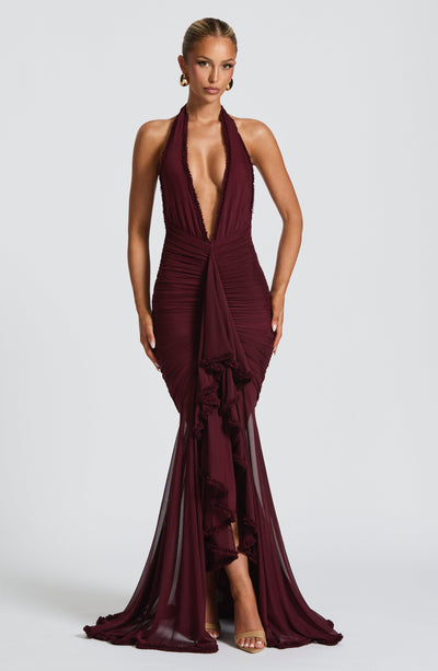 Janessa Maxi Dress - Cherry Lacquer - View 5 | Shop Formal Dress